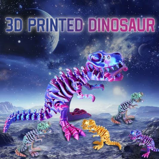 🔥🎁2025 New Year Hot Sale🎁🔥Colorful 3D Printed Dinosaur Toy🦖